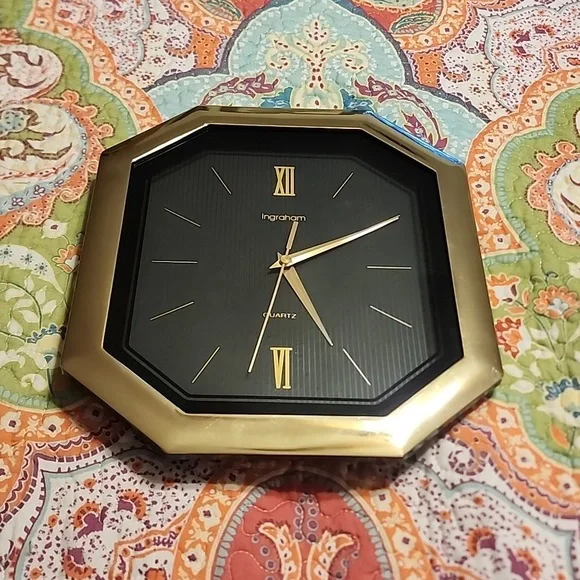 Vtg Ingraham Ingraham Quartz Wall Clock Vintage Ingraham